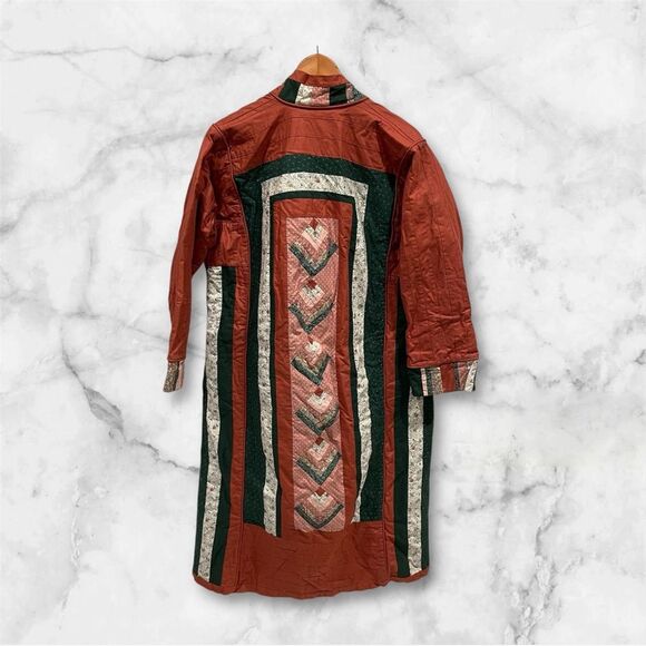 Hand Crafted Multicolor Quilted Robe - Picture 2 of 13